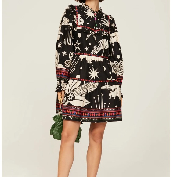 FARM RIO Cerrado Sky Mini Dress Size S - Picture 1 of 6